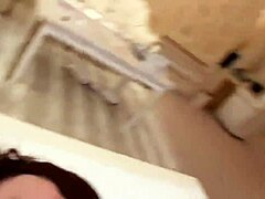 uncensored japanese beauty with black hair gives amateur blowjob and creampie