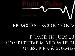 Intense mixed wrestling action in MX-38 by Fight Pulse