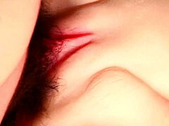 Wow! Feel the Wetness of a Stunning Woman's Shaved Pussy Up Close! Double Penetration With Toys Drives Her Wild!