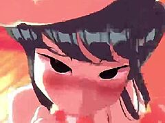Wow, Komi San giving an insane blowjob with cumshot!