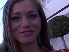 Slutty Rita picks up a hot girl for steamy lesbian scissoring sex.