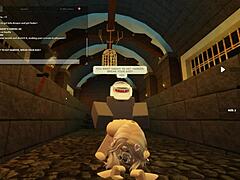 Exploring wild Roblox content with a blonde in unique scenarios