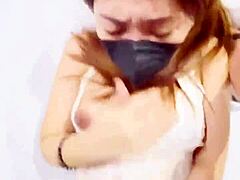 Lonely Neighbor Wife Caught Masturbating by Husband's Friend!
