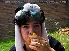 WOW! Lara’s Picnic Turns Into Full Vomit Fetish Outdoor Madness