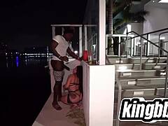 just chilling in miami, michelle martinez sucking dick outside a hotel.