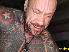 Man, this inked cutie rides cowgirl, gets eaten, and jism everywhere in HD!