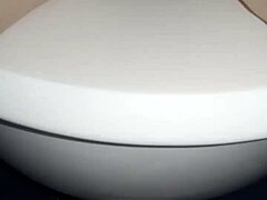Wow, Pregnant on the Toilet, Then Bidet Action at the Backdoor!