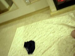 Girlfriend with short hair gives an intense blowjob.