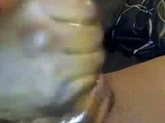 Damn! Big Black Dick Strokes Hard In Bathroom Solo Action