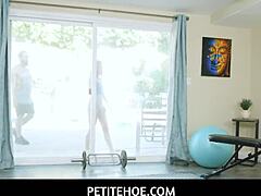 petitehoe lily glee craves her fitness instructor's huge cock
