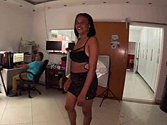Adriana Alves returns after 20 years for a steamy bathroom clip