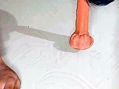 cute latina sissy cuckold locked in a cage gets fucked hard by her master