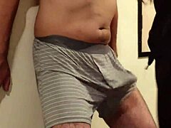 Femdom Bitch Dominates with Harsh Cock and Ball Slapping