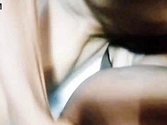 Cuckold guy can't keep up with his wife in a wild threesome! 😱