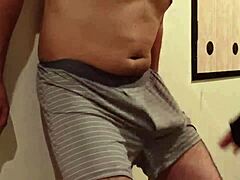 Femdom Bitch Dominates with Harsh Cock and Ball Slapping