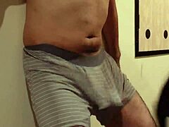 Femdom Bitch Dominates with Harsh Cock and Ball Slapping