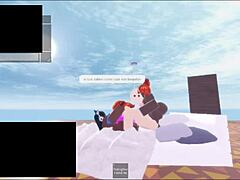 hey, wanna see me pounded by two huge black futas in Roblox?