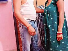 Village Husband and Wife Share Intimate Moments in Country Setting