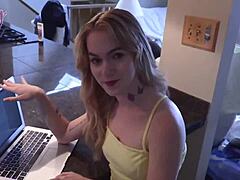ugh, i keep suckin seth brogans dick even after he creampied me, sage fox here