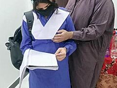wow, this pakistani school girl trying sex with her stepfather for the first time 😱