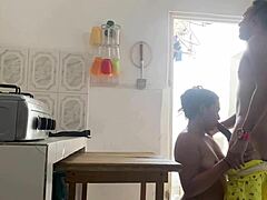 Caught My Curvy Sister-in-Law Alone in Kitchen and Filled Her Ass with Cum!