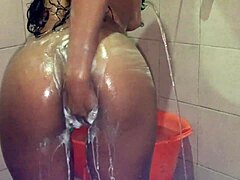 Sexy Slut Enjoys Filming Her Bathing Moments