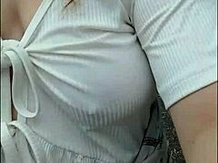 Viral Teacher Walks Bra-Free on Public Road Playing with Her Chest