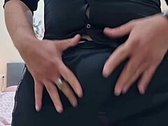 Horny Guy Rips Panties, Spits on Huge Cock, Moans with Dirty Talk, Close-Up Cumshot