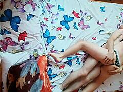 Cozy Afternoon Sex with Tight Teen Pussy in Top View!
