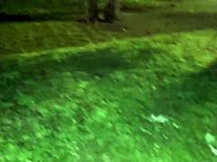 i’m so horny showin’ off my cock in public park, moanin’ loud, no panties walkin’ around!