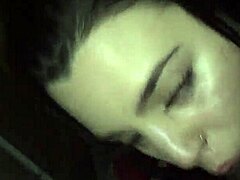 19-year-old Spanish amateur deepthroats massive black cock in hood