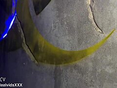 Brunette slut gets pounded hard in doggystyle with a creamy POV finish