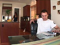 laurie vargas gets her hairy pussy and ass drilled hard