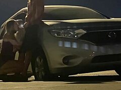 cuckold caught in public gloryhole with cheating wife