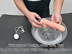 Test this dildo with remote control vibration and heating from Chinese factory