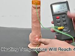 Test this dildo with remote control vibration and heating from Chinese factory