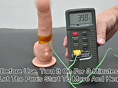 Test this dildo with remote control vibration and heating from Chinese factory