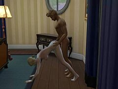yo, blonde petite slut neighbor came over. movie night turned into rough sex real quick.
