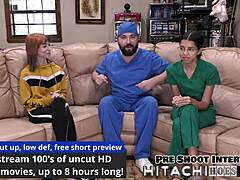 Lesbian Experiences Intense Hitachi Orgasms in POV Style with Ditria Rose on Set