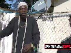 black stud takes turns banging two slutty milfs