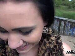 Stunning Czech teen lured from mall for wild POV pounding