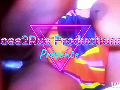 Big black cock meets a curvy ebony beauty for intense action