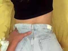 Amateur Girl with Big Ass Fucked in Tight Shorts