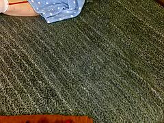 Granny Carmen Angels Sucks Cock in Red Outfit as Old Slut