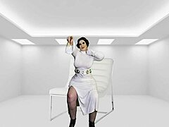 granny princess leia deep throats darth's dick, wow! 😮