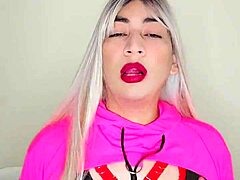 Transexual Esta with Rosadita and Rica Polla Action