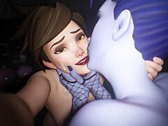 WidowmakerxTracer Feels the Huge Cock Shock