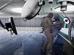 alien monster invades hairless pussy for play