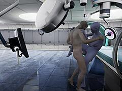 alien monster invades hairless pussy for play