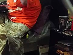Stepmom caught staring hard at my huge cock